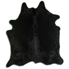 Cowhide Rug Dyed Black Large