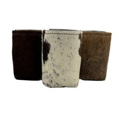 Can Koozie - Natural Cowhide