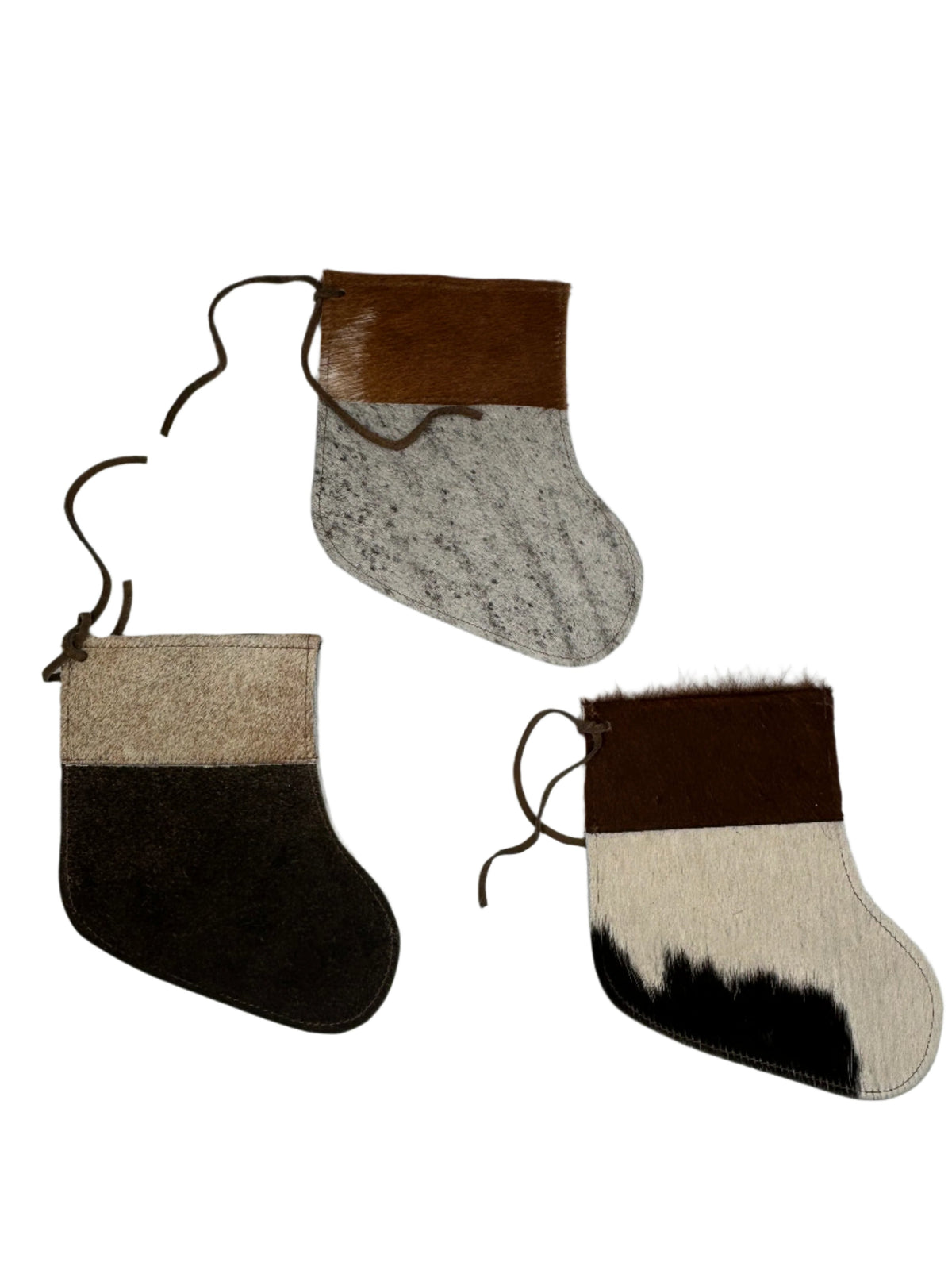 Small Natural Cowhide Stocking