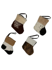 Mini Natural Cowhide Stocking