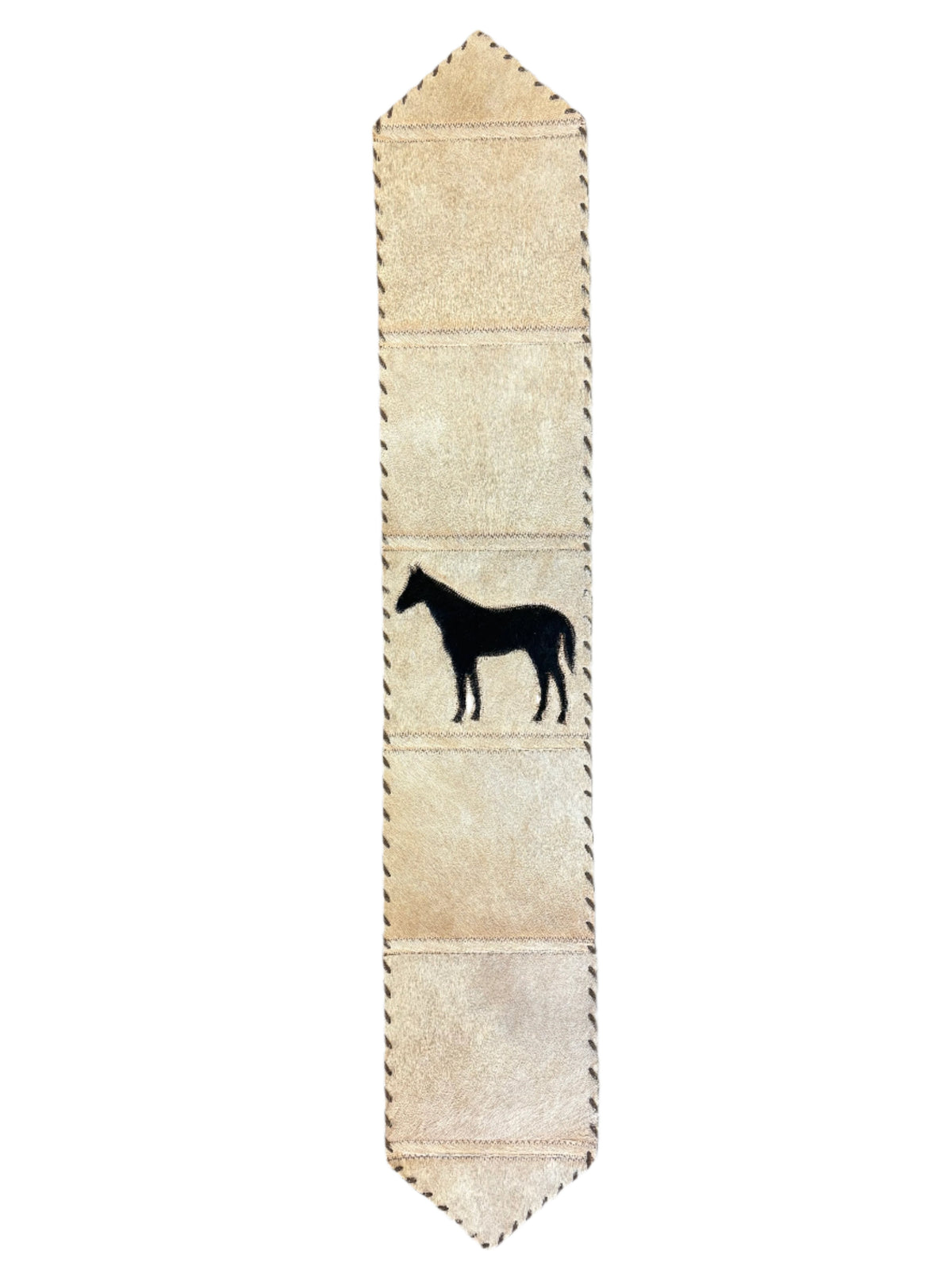 Horse Cowhide Table Runner