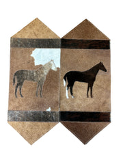 Mini Horse Cowhide Table Runner