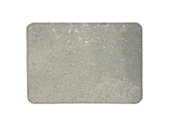 Silver Splashed Cowhide with Round Corners Placemats